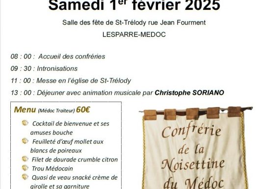 4ème Chapitre de la Confrérie de la Noisettine du Médoc