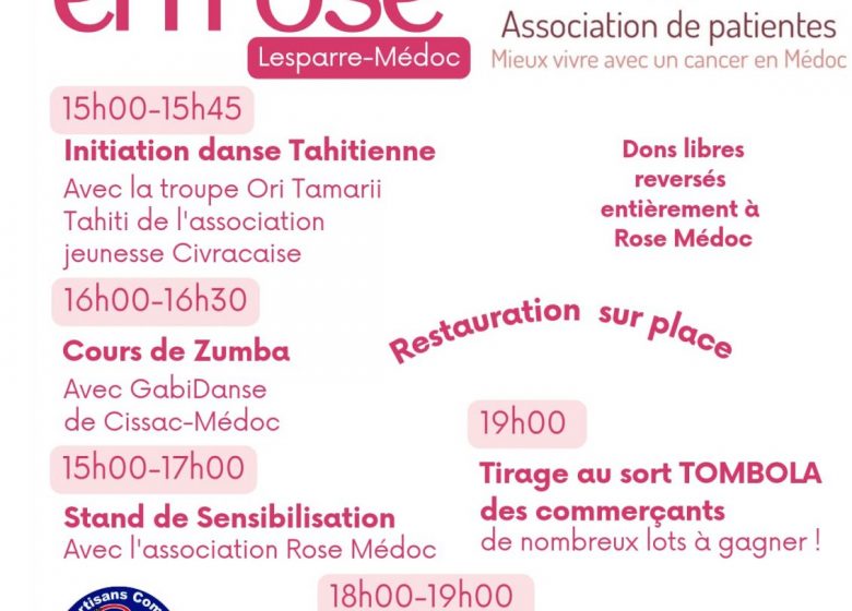 Octobre Rose 2024 à Lesparre : la Ville en Rose