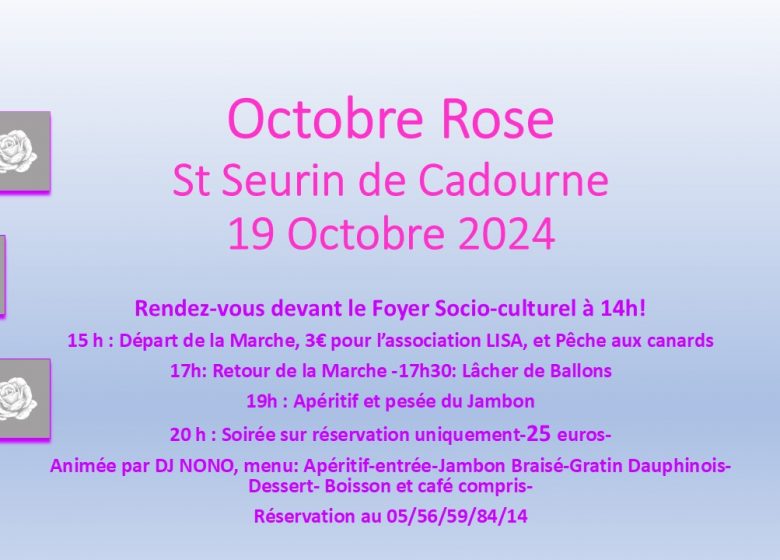 Octobre Rose 2024 à St-Seurin-de-Cadourne