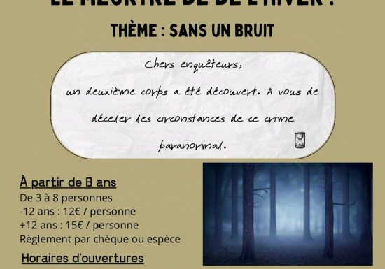 Escape game : un meurtre hors du temps