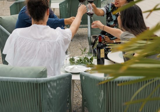 Terrasse Estivale au Château Léoville Poyferré